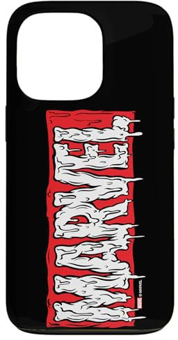 Marvel Red Brick Logo Grime Time Schwarz Hülle für iPhone 13 Pro