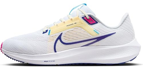 NIKE Air Zoom Pegasus 40, Zapatillas de Running Hombre, White Deep Royal Blue Photon Dust, 42 EU