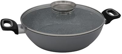 Steuber Servierpfanne Ø28 cm mit Aroma-Funktion Schmortopf Antihaft Induktion