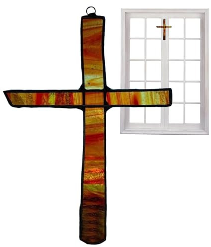 Acrylkreuze - Bruchsichere Wandkreuze Dekorative Wandkreuze - Wandkreuze Einzigartige Kreuze Auto Spiegel Aufhänger für Arbeitszimmer Fenster Wohnzimmer