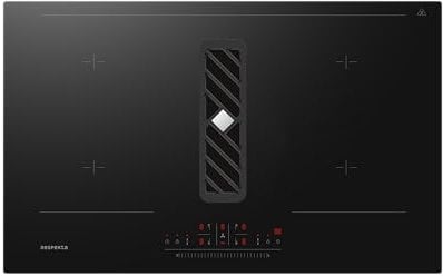 Respekta Calima Placa de inducción con extractor de humos/Recirculación de aire parcialmente guiada / 9 niveles de potencia/Función Bridgezone & Booster/Bloqueo para niños / 83 cm / KMCH7800I-45