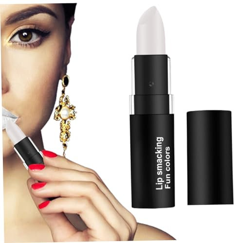 Mattes Lippenstift, lang anhaltende Samtlippenstift mit mattem Lippenstift wasserdichte feuchtigkeitsspendende Lippenstifte für Halloween-Make-up, weiß