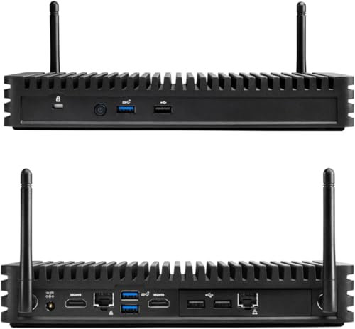 WEELIAO Mini PC, Fanless NUC, Intel Core i5-8365U Processor, 8GB DDR3 RAM, 512GB SSD, Windows 11 Pro, Dual LAN, Dual 4K@60Hz via HDMI 2.0a