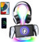 Stazione di ricarica per Playstation Portal and Headset Supporto per cuffie PS5 con 11 modalità di luce RGB e porta USB, supporto di ricarica per accessori Ps Portal