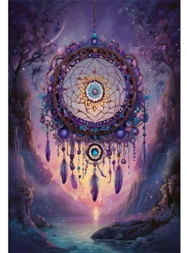 TWYYDP 520 Teile Puzzle,Lila Traumfänger Puzzle,Puzzle für Erwachsene und Kinder ab 14 Jahren