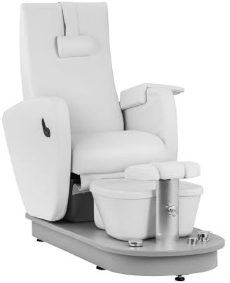 physa Electric Pedicure Chair - with foot bath - 115 W - 200 kg - white Pedicure station Massage pedicure chair Pedicure massage chair Pedicure spa chair