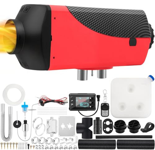 12V Standheizung Diesel, 5KW Diesel Lufterhitzer, Kraftstoff Autoheizung mit LCD Display Fernbedienung für Caravans, Wohnmobil Auto LKW