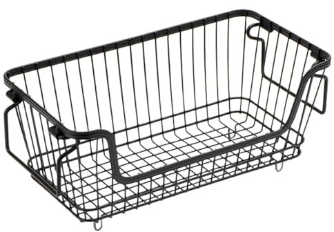 Bacs de rangement pour congélateur coffre, organiseur de congélateur - Paniers de congélation,Bacs de rangement pour congélateur, coffres empilables avec poignées pour congélateur de 5 pieds cubes