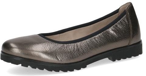 Caprice Damen Ballerinas aus Leder Rund