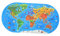 Abaodam 1 Set World Map Puzzle Jigsaw Educational Toy for Kids Safe Material Bright Colors