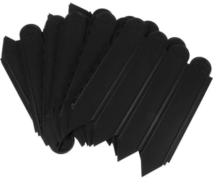 FONDOTIN Gartenzaun Palisade 22cm Flexibler Sichtschutz Für Garten Blumenbeete Und Terrassen Dekorative Umrandung Für Außenbereich