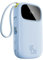Baseus Powerbank 45W 20000mAh con 2 Cables USB-C Integrados, Power Bank PD3,0 QC4,0 Baterías Externas Carga Rapida, 3 C 1 A, Cargador Portátil para iPhone 16/15/14 Pro MAX, Samsung, Azul