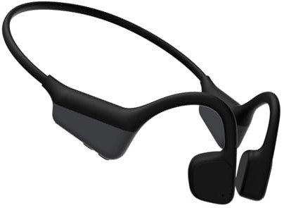 Rhyfell Bone Conduction Headphones Wireless Bluetooth, Open Ear Sports Headphones with ENC Mic, 15H Playtime, Lightweight 27g for Running, Cycling, Commuting, Walking