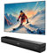 Heymell 60 cm, 2,1 ch, 120 W, piccola soundbar Bluetooth per dispositivi TV con subwoofer, amplificazione del dialogo PC, altoparlante soundbar HDMI ARC Optical Aux, cavo HDMI incluso.
