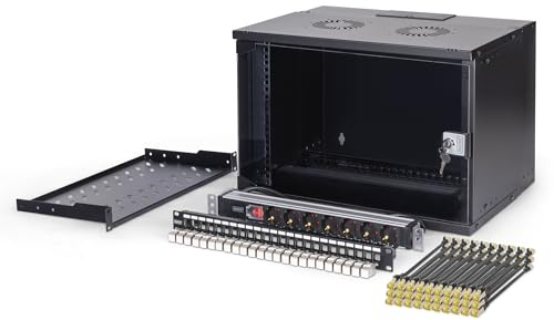 DIGITUS 19 Network Kit - 7U - Unmounted - SOHO PRO - Black