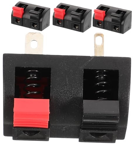 Toddmomy 4 Stück Teiliges Lautsprecher aus Robustem Kunststoff und Metall Einfache Montage mit Befestigungslöchern für Bühnen Heim audio Verkabelung Zuverlässige Verbindung für Stereo