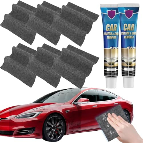 FixaPro Scratch Remover, Fixapro Kratzer Entferner, Auto Reinigungstuch & Kratzer Entferner Auto Kit Gegen Kratzer Aller Art, Kratzer Entferners Nano Sparkle Tuch, Schnelle Lackrestaurierung (6PC)