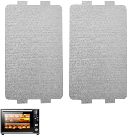 2 Pcs Microwave Oven Mica Boards, Heat-Resistant Waveguide Covers, Universal Microwave Repair Parts, Suitable for Hair Dryer, Toaster & Heater