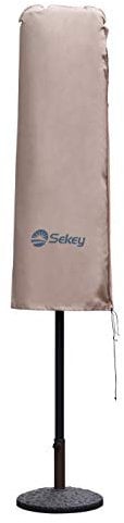 Sekey Funda sombrilla Doble, 100% poliéster, Color marrón, 160×40/60cm