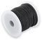 Auroris Cordon en Coton Rond Noir Ø 3 mm Rouleau de 10 mètres