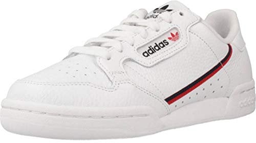 adidas Herren Continental Straßen Laufschuh, Weiß Ftwr White Scarlet Collegiate Navy, 36 EU