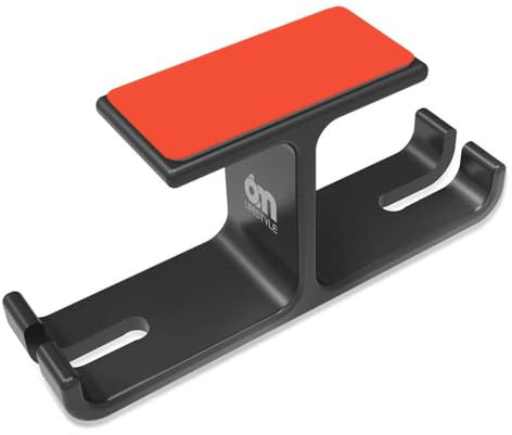 6amLifestyle Gaming Headphone Hanger, Aluminum Dual Headset Holder Hook Mount with Cable Organizer, Under Desk Design