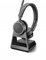 Plantronics – Voyager 4220 Office Headset (Poly) – Stereo Bluetooth-Kopfhörer mit Bügel-Mikrofon, Noise-Cancelling & Ladestation USB-A, Anschluss an PC, Mac, Mobil-/Festnetztelefon, Teams, Zoom & mehr