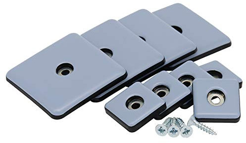 Teflongleiter zum Schrauben 25 & 50 mm 4-16 STK Möbelgleiter Teflon PTFE Gleiter (50 x 50 mm 4 Stück)