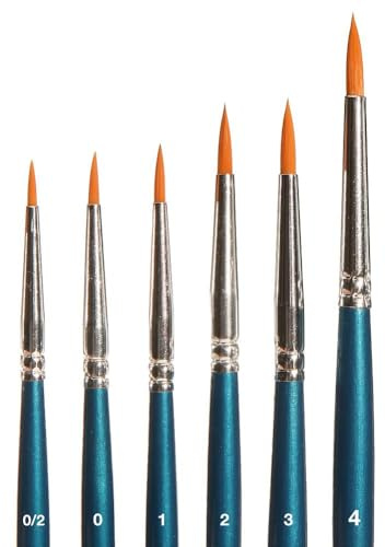Faller Pinsel 172151 - Pinsel-Set, Rundpinsel, synthetisch - Spurweite H0, TT, N, Z