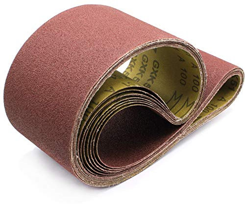 10x Schleifbänder 100x910 in Körnung 240 Schleifband Bandschleifer Gewebe-Schleifbänder Schleifband Papier für Güde BTS 4000 / ECO Band Tellerschleifer