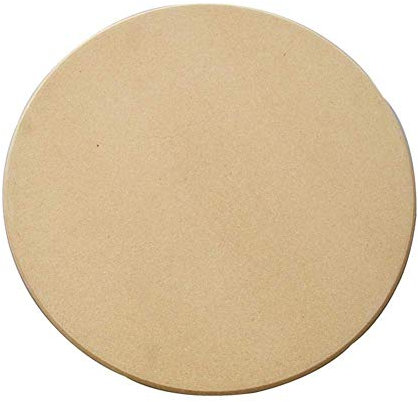 Runder Pizzastein, für Gasgrills, Backofen, Holzkohlegrills, Brotbackbackstein geeignet (22.8 CM)