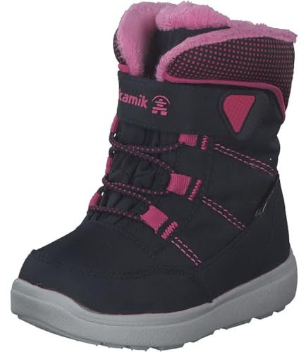 Kamik Mädchen Stance2 Schneestiefel, Navy Magenta Nam, 32 EU