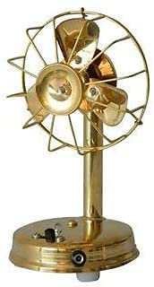 Antiker handgefertigter Messing-Tischventilator im Vintage-Stil, kleiner Messing-Tischventilator, Geschenkartikel, goldfarben