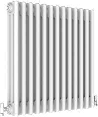 White Radiator Traditional 3 Column Radiator Horizontal Radiators Cast Iron Style 600x605mm Central Heating Interior Design