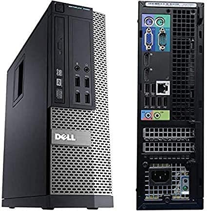 Windows 10 Dell 7020 SFF Intel Core i7-4770 Desktop PC Computer - 16GB DDR3-256GB SSD +1TB - 300Mbps WI-FI (Renewed)