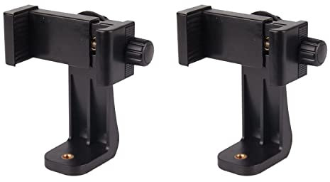 CAMBOFOTO Handyhalter Smartphone Stativadapter Verstellbarer Universal Handyhalter Halterung Adapter Stativhalterung (2er Pack)