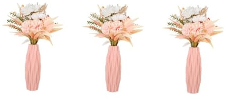 Abaodam 3stücke Nordic Stil Vase Moderne Kreative Blumendekoration Für Tisch Geeignet Für Frische Blumen Und Kunstblumen Langlebig Und Für Zuhause Und Büro