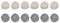 Uxcell Set of 12 Pcs Wicker Rattan Balls 2 Inch Rattan Decorative Balls for Centerpiece Bowls Vase Fillers Home Decor Silver,White
