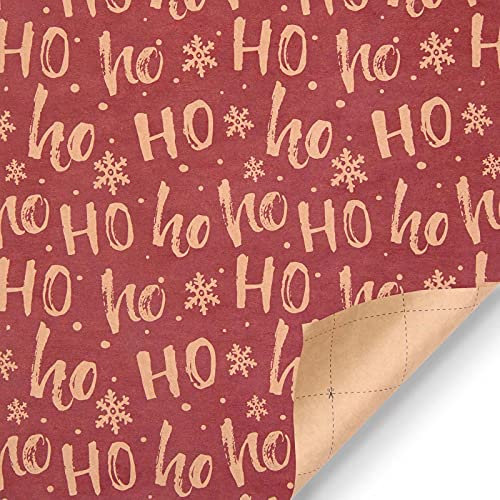 Susenstone Papier Cadeau Noel,Décorations de Noël, Papier d'emballage de Noël de Luxe, série de Papier d'emballage à Face Unique, Motifs de Noël - 100 X 44 cm par Rouleau