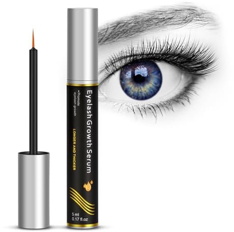 LOPHE Wimpernwachstumsserum, 5 ml Augenbrauen Serum für Lange Wimpern, Wimpern Serum für dickeres, volleres, stärkeres Wachstum(A)