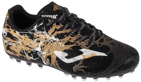 Joma Scarpe da Calcio Bambino Super Copa JR Erba Artificiale - Oro-Nero (37)