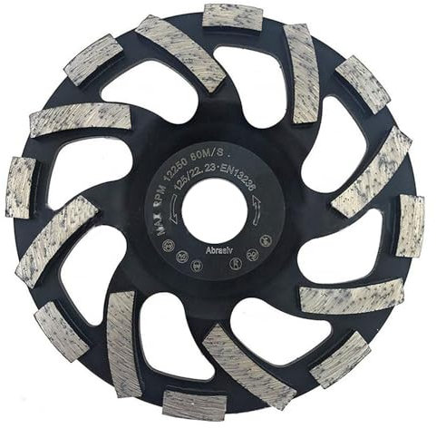 Disque Diamant 125, Disque Poncage Beton, Disque Poncage Beton 125mm, Disque Diamant Abrasif 125mm de Meulage pour Poncer Béton, Pierre, Granit, Marbre