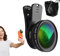 Phone Lens Kit - 0.45X Wide Angle 15x Super Macro phone lens kit,Professional Phone Camera Lens for All Smartphones