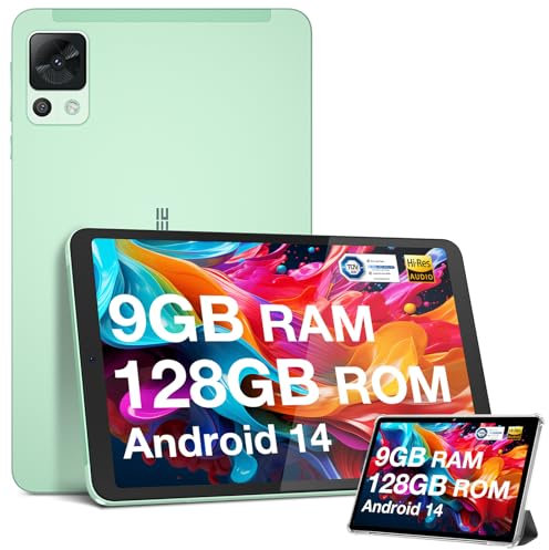 DOOGEE T20 Mini Tablette Android 14, 2K 8.4 Pouces, 9Go+128Go/1To Octa Core Tablette Tactile, TÜV Certificat, Widevine L1 Tablette Android, Fine et légère de Tablette,Face ID/Caméra 13MP/5060mAh