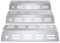 tuning-art GA39 Gasgrill Brennerabdeckung Edelstahl kompatibel mit Enders Brooklyn 3 | Brooklyn Next 3 Gasgrills | Brennerschutz | Passgenau, Farbe:3er Set Chrom Bulle