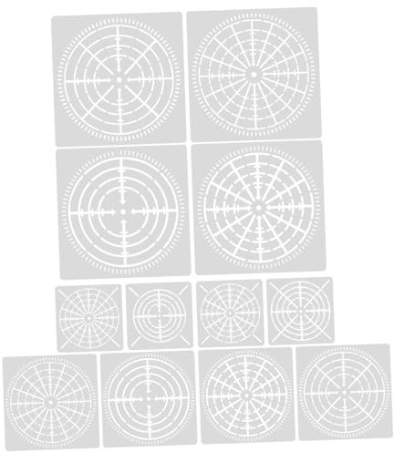 DIYEAH 12 Feuilles Pochoirs Web Blancs Pochoirs Web Compacts Pour Peinture Pochoir À Points L'Animal De Compagnie