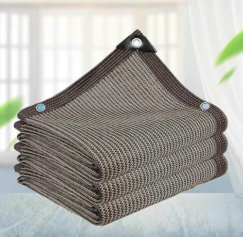 Filet Ombrage Serre Tunnel Voiles d'ombrage pour Patio Voile d'ombrage Rectangulaire 3x5 Filet d'ombrage Toile Ombrage Extérieur 3x4 Rectangulaire,brown-5x7m
