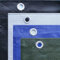 A-TEX® Bauzaunplane 140g/m² (Blau, 1,76 x 3,41 m) I Größen wählbar I Für Standardmaß Bauzaun I Wasserdicht & Blickdicht I Abdeckplane m. Ösen I Reißfest | UV-stabilisiert