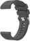 Wanme 20mm Bracelet Compatible avec Garmin Venu Sq 2/Venu/Venu Sq/Venu Sq 2 Music/Venu 2 Plus/Vivoactive 5/3, Classic Stripe Texture Design, Silicone Bracelet pour Forerunner 645/245 (Gris Foncé)