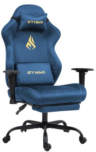 Symino Gaming Chair, Computer Chair, PC Chairs with Footrest, Headrest and Lumbar Support, Ergonomic Office Chair, Gaming Chair for Adults